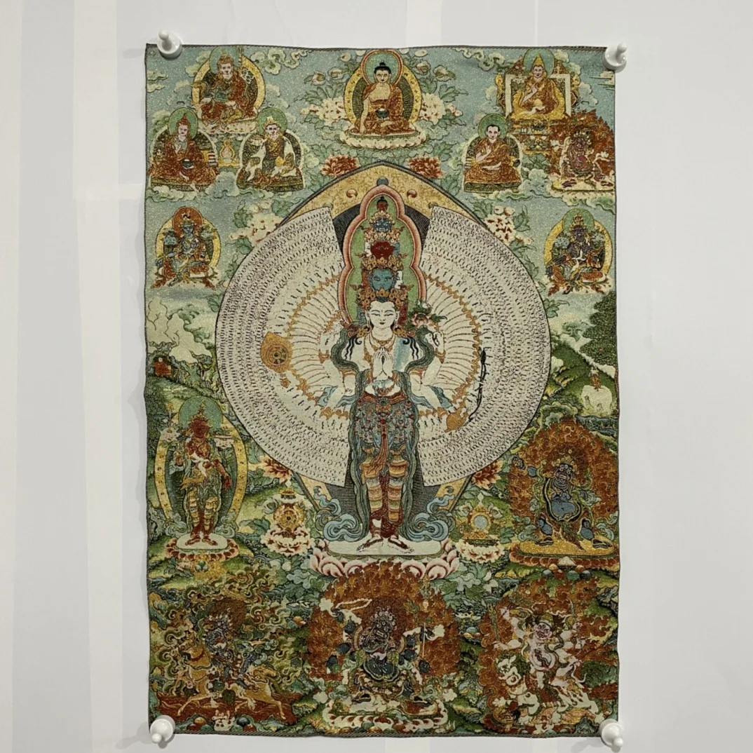 Free Delivery China Elaborate Silk Embroidery Luck“Bodhisattva Buddha”Geomantic Thangka Painting Mural Household Decoration#56
Free Delivery China Elaborate Silk Embroidery Luck“Bodhisattva Buddha”Geomantic Thangka Painting Mural Household Decoration#56