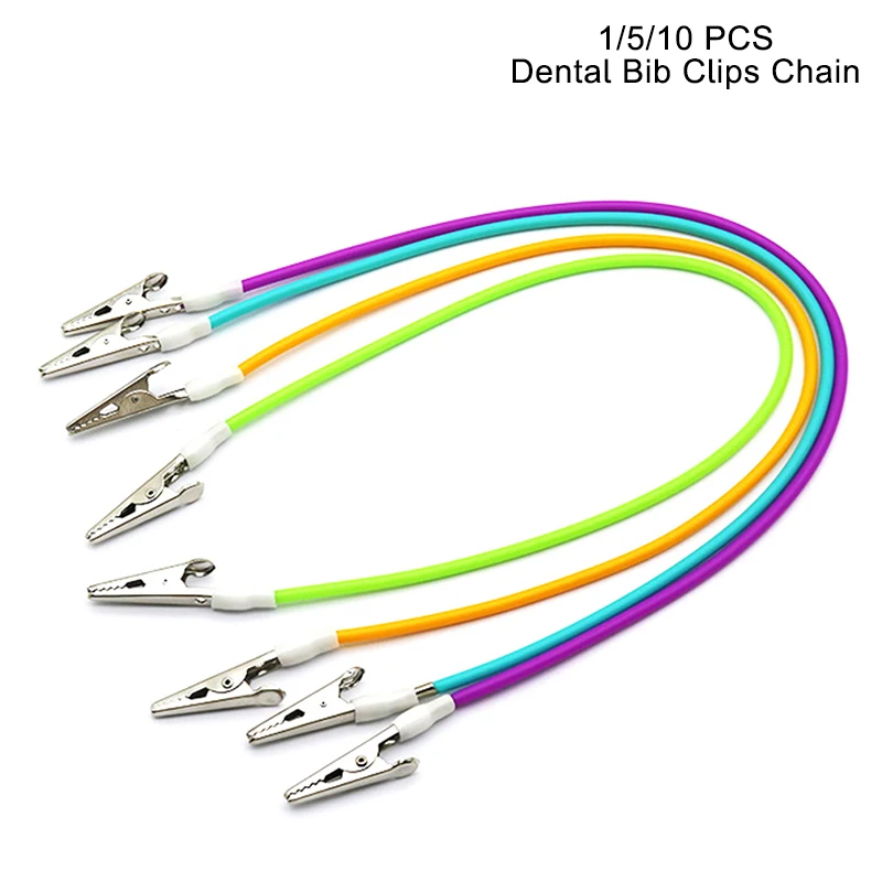 1/5/10Pcs Dental Bib Clips Chain Autoclavable Silicone Dental Patient Clip Scarf Clip Napkin Holder Dental Disposables
1/5/10Pcs Dental Bib Clips Chain Autoclavable Silicone Dental Patient Clip Scarf Clip Napkin Holder Dental Disposables