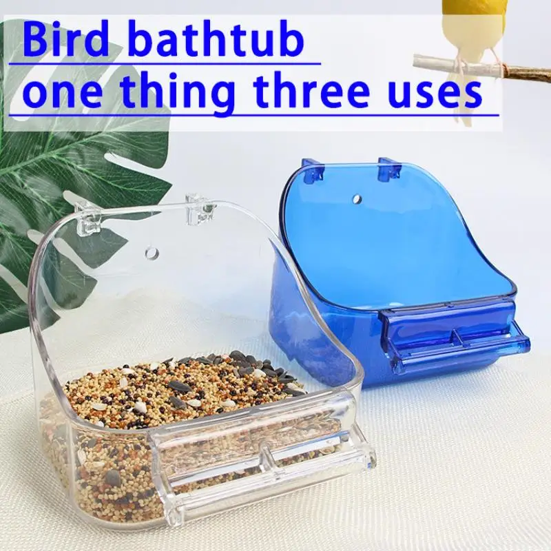 1pc Plastic Pet Bathtub Multi-functional Bird Feeding Bowl Portable Pets Cage Hanging Parrot Bathing Basin Feeders
1pc Plastic Pet Bathtub Multi-functional Bird Feeding Bowl Portable Pets Cage Hanging Parrot Bathing Basin Feeders