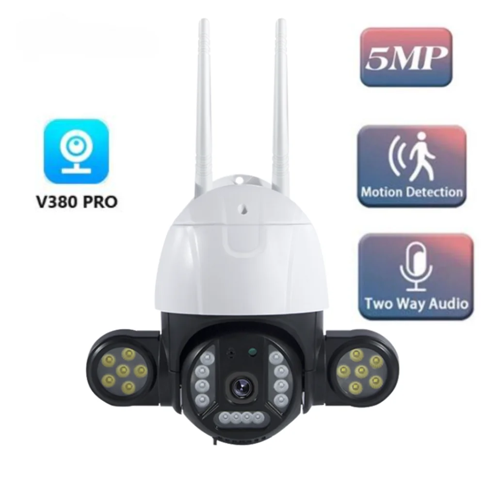 Outdoor IP wifi Camera V380 Pro 5MP Video Smart Tracking Dome 360 Floodlight Wireless Security Outdoor WiFi CCTV IP PTZ Camera
Outdoor IP wifi Camera V380 Pro 5MP Video Smart Tracking Dome 360 Floodlight Wireless Security Outdoor WiFi CCTV IP PTZ Camera