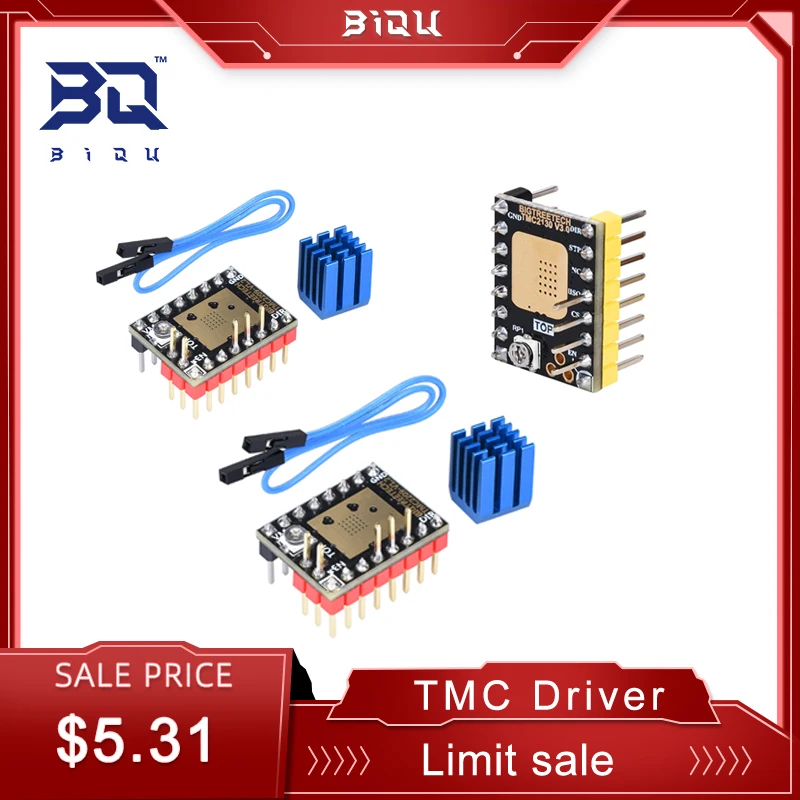 Драйвер шагового двигателя BIGTREETECH TMC2209 V1.2 TMC2208 UART, запчасти для 3D-принтера TMC2130 TMC5160 для SKR V1. Материнская плата 4turbo SKR 3
Драйвер шагового двигателя BIGTREETECH TMC2209 V1.2 TMC2208 UART, запчасти для 3D-принтера TMC2130 TMC5160 для SKR V1. Материнская плата 4turbo SKR 3