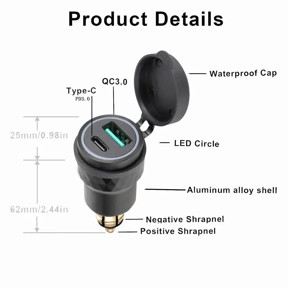Charger Adapter Durable F650 F700 F800 For Hella 12V-24V Motorcycle Aluminum Alloy Black CNC Car DIN Socket Dual
Charger Adapter Durable F650 F700 F800 For Hella 12V-24V Motorcycle Aluminum Alloy Black CNC Car DIN Socket Dual