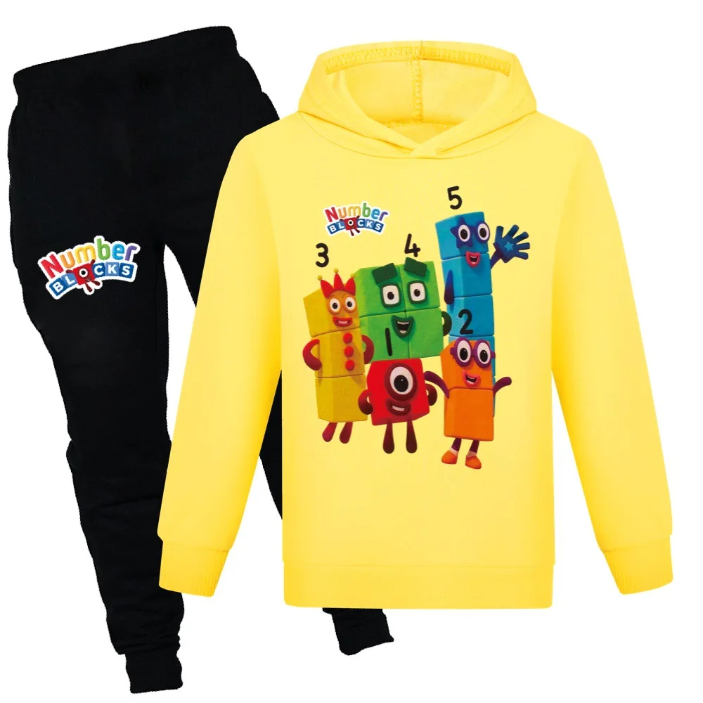 New Number Blocks Clothes Kids Pullover Hoodies Pants 2pcs Sets Boys Cartoon Leisure Sportsuit Children's Clothing Girls Outfits
New Number Blocks Clothes Kids Pullover Hoodies Pants 2pcs Sets Boys Cartoon Leisure Sportsuit Children's Clothing Girls Outfits