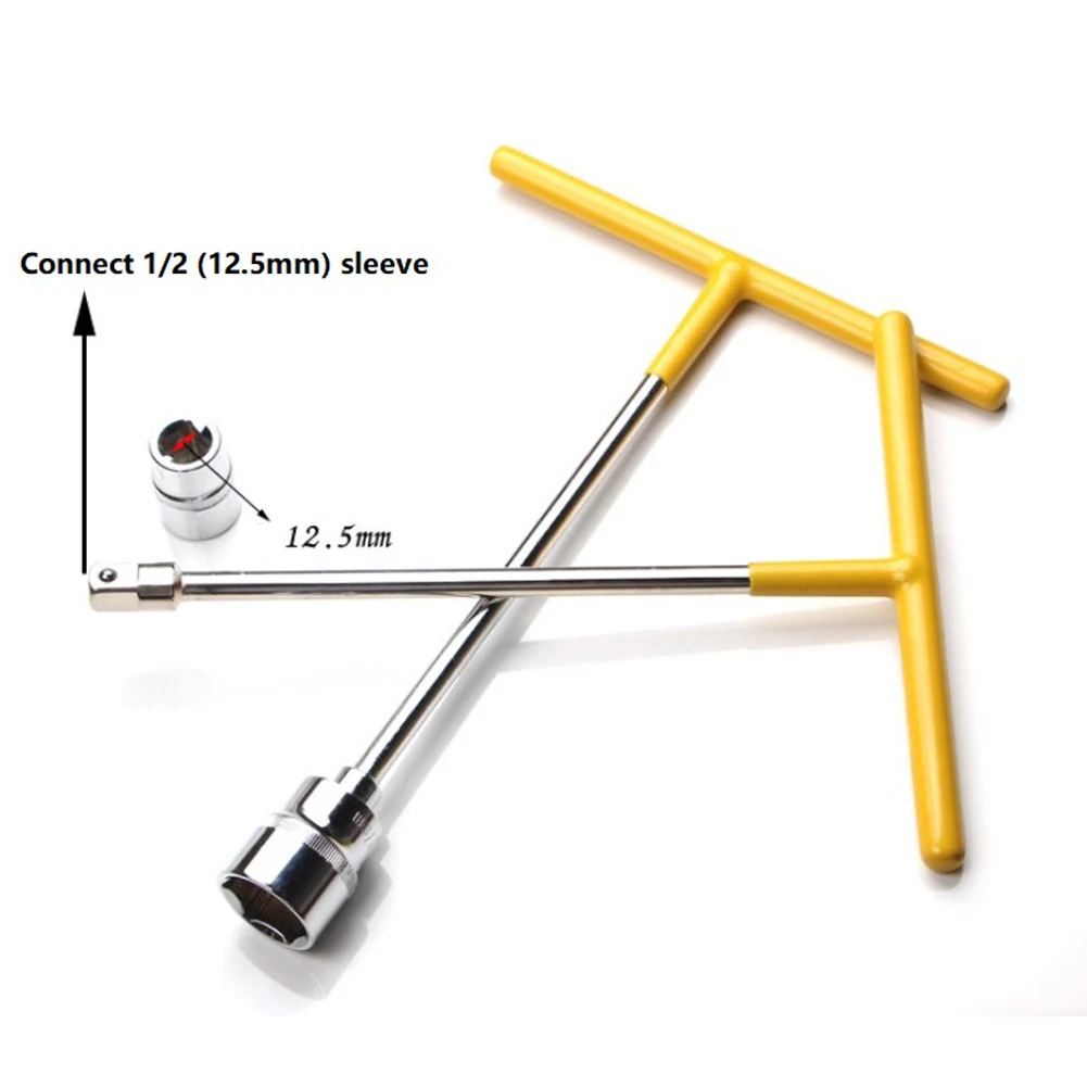 DURABLE T Type T-handles Wrench Hex Socket Wrench 27*19cm. 27cm/10.63\\\\\\\" 1 Pcs 1/2-inch 19cm/7.48\\\\\\\" High-carbon Steel
DURABLE T Type T-handles Wrench Hex Socket Wrench 27*19cm. 27cm/10.63\\\\\\\" 1 Pcs 1/2-inch 19cm/7.48\\\\\\\" High-carbon Steel