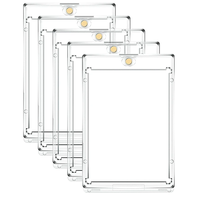 5Pcs Acrylic Magnetic Card Holder,35PT Clear Card Protectors For Baseball Football Sports Card Game Card Storage Display
5Pcs Acrylic Magnetic Card Holder,35PT Clear Card Protectors For Baseball Football Sports Card Game Card Storage Display