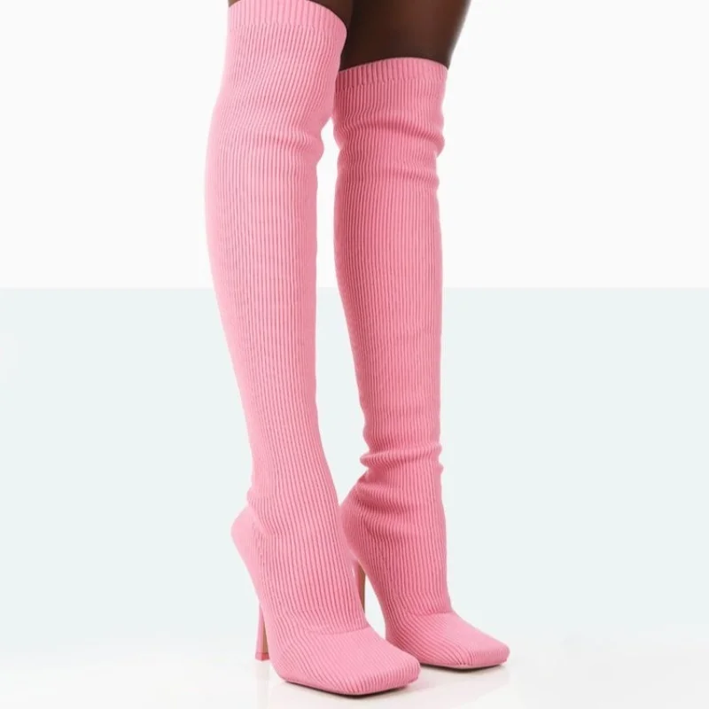 New Knee High Boots Pointy Toe Stiletto Heel Solid Slip on Fitted Boots Women Fetish Suede Boots Party Dress Sexy Concise Shoes
New Knee High Boots Pointy Toe Stiletto Heel Solid Slip on Fitted Boots Women Fetish Suede Boots Party Dress Sexy Concise Shoes