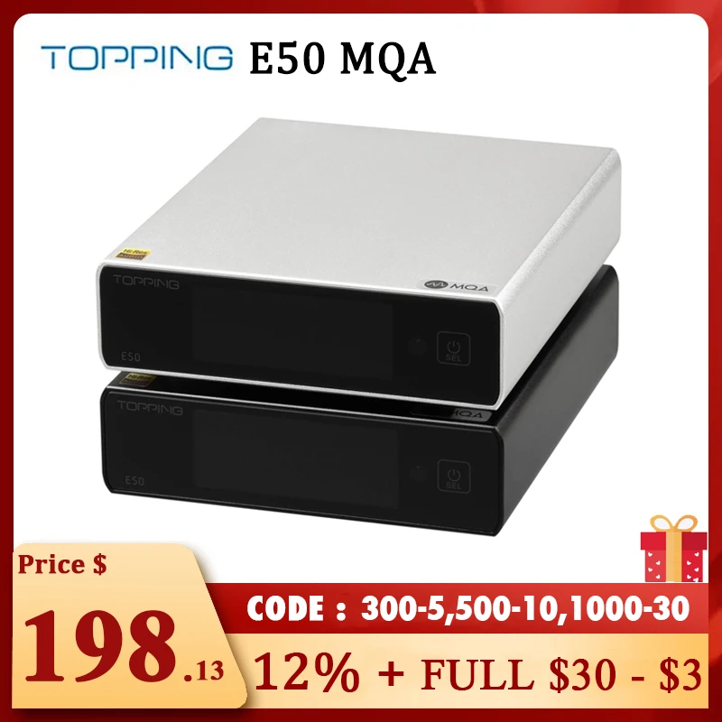 Поддержка ЦАП TOPPING E50 MQA DSD256 ES9068AS XMOS XU216 Поддержка USB/оптический/коаксиальный вход Сбалансированный/Односторонний выход с L50 
Поддержка ЦАП TOPPING E50 MQA DSD256 ES9068AS XMOS XU216 Поддержка USB/оптический/коаксиальный вход Сбалансированный/Односторонний выход с L50