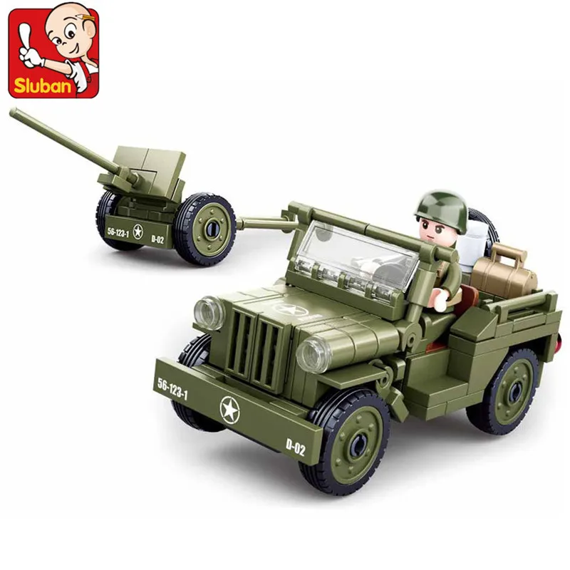 143PCS Military World War Ii American Willys Jeep Car Army Normandy Landing Building Blocks Sets Educational Toys for Children
143PCS Military World War Ii American Willys Jeep Car Army Normandy Landing Building Blocks Sets Educational Toys for Children