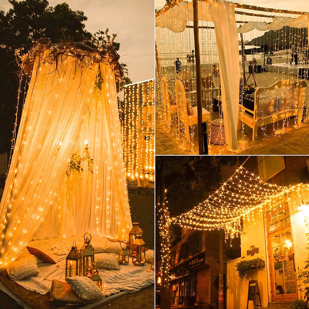 3M Solar Curtain Light String Lights Outdoor LED Solar Power Fairy Garland String Lights for Yard Garden Pavilion Party Wedding
3M Solar Curtain Light String Lights Outdoor LED Solar Power Fairy Garland String Lights for Yard Garden Pavilion Party Wedding