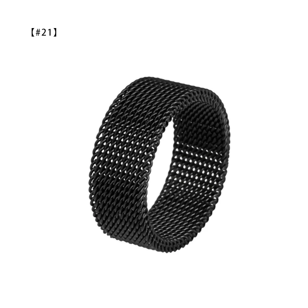 Ring Unisex Steel Ring Woman Man Mesh Ring Universal Multiple Size Hand Couple Jewelry, White, Size 17
Ring Unisex Steel Ring Woman Man Mesh Ring Universal Multiple Size Hand Couple Jewelry, White, Size 17