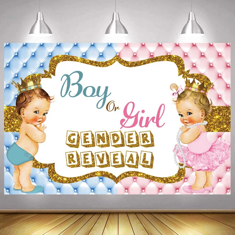 Gender Reveal Boy or Girl Backdrop He Or She Happy Birthday Party Baby Shower Newborn Photography Background Photo Banner
Gender Reveal Boy or Girl Backdrop He Or She Happy Birthday Party Baby Shower Newborn Photography Background Photo Banner