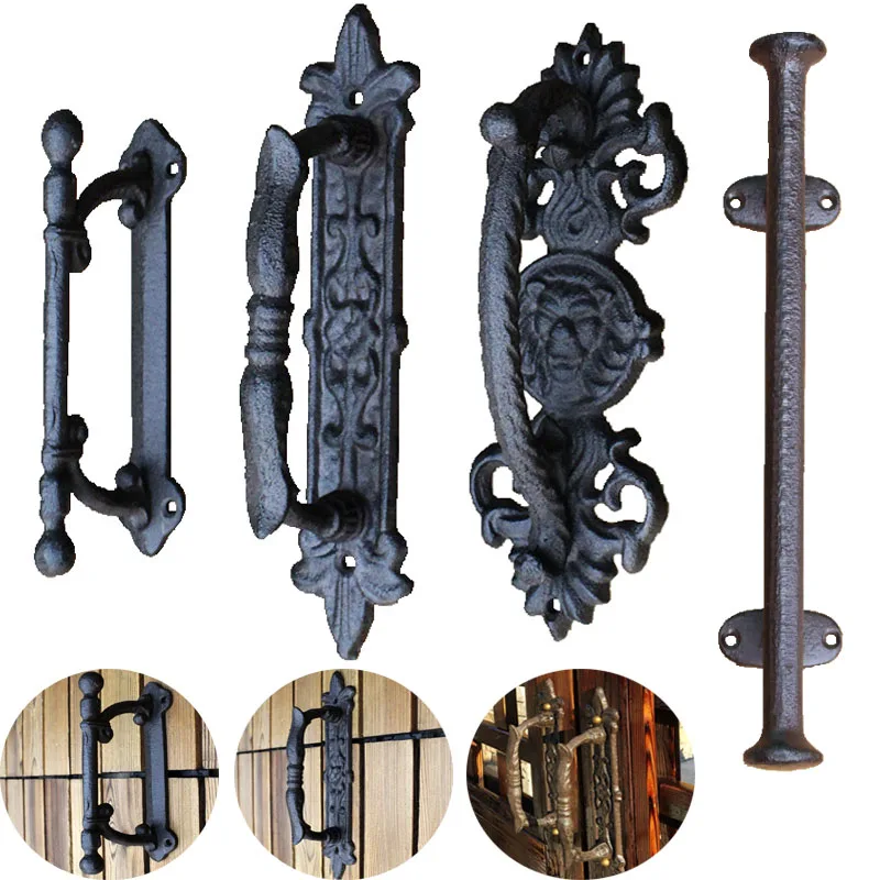 Vintage Cast Iron Technology Door Handle European Style Garden Courtyard Door and Window Decoration Multi-style Metal Handle
Vintage Cast Iron Technology Door Handle European Style Garden Courtyard Door and Window Decoration Multi-style Metal Handle
