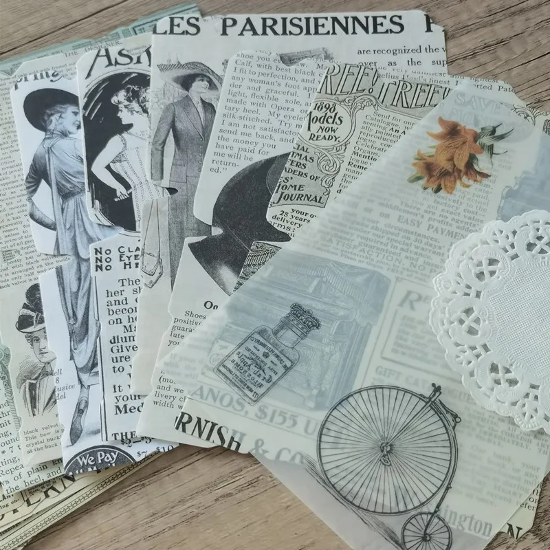 26pcs Vintage Material Paper Letter Newspaper Irregular Edge Paper Junk Journal Scrapbooking Card Junk Journal Background Paper
26pcs Vintage Material Paper Letter Newspaper Irregular Edge Paper Junk Journal Scrapbooking Card Junk Journal Background Paper