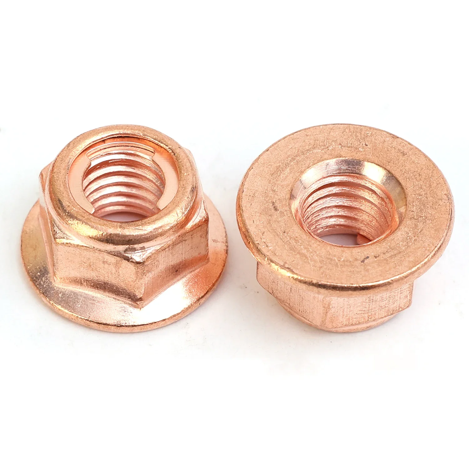 Гайки выхлопных труб M8 для BMW E30 3 серии с медным покрытием из углеродистой стали, самоблокирующаяся шестигранная фланцевая гайка, оборудование для коллектора
Гайки выхлопных труб M8 для BMW E30 3 серии с медным покрытием из углеродистой стали, самоблокирующаяся шестигранная фланцевая гайка, оборудование для коллектора