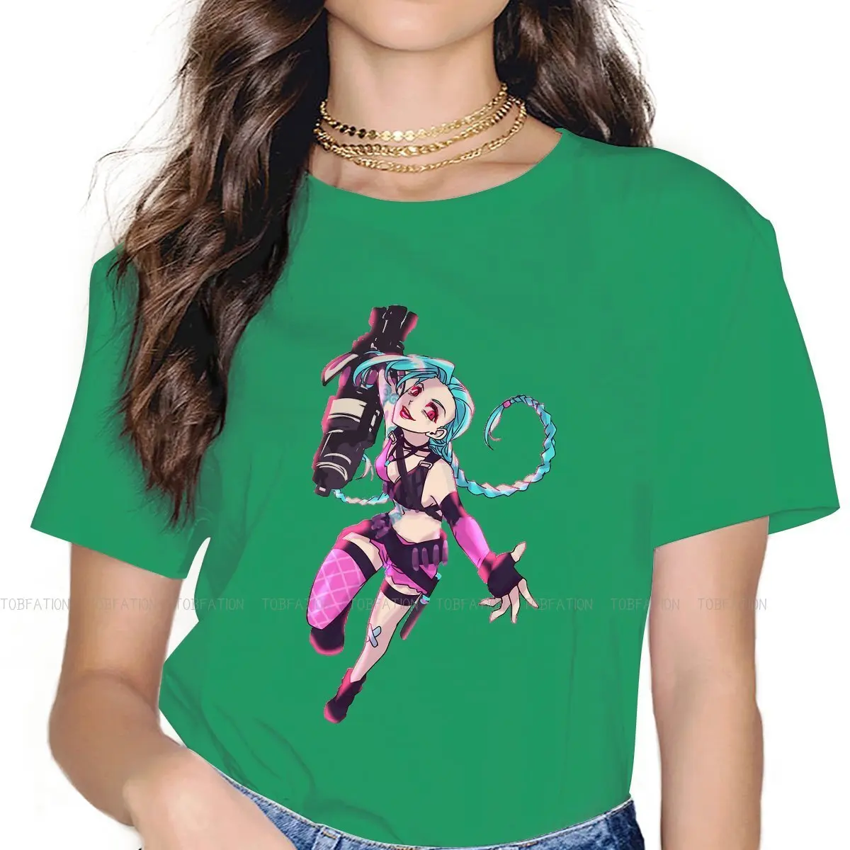 Arcane League of Legends LOL Anime 100% Cotton TShirts Jinx VI Distinctive Homme T Shirt Funny Clothing
Arcane League of Legends LOL Anime 100% Cotton TShirts Jinx VI Distinctive Homme T Shirt Funny Clothing