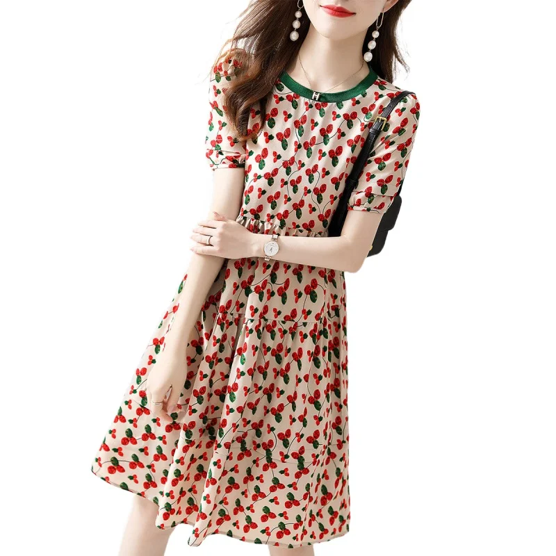 Simgent Summer Dress Women 2022 Short Sleeve A Line O-Neck Elegant Knee Length Chiffon Print Dresses Vestidos Jurken SG26212
Simgent Summer Dress Women 2022 Short Sleeve A Line O-Neck Elegant Knee Length Chiffon Print Dresses Vestidos Jurken SG26212