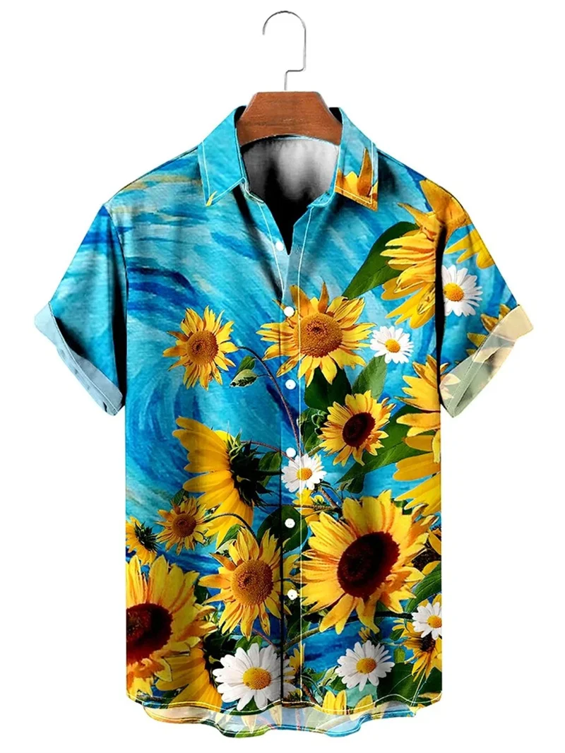 New Sunflower Hawaiian Shirts 2023 Summer 3D Printed Vacation Beach Shirts Casual Vintage Clothes Women Lapel Blouse Plain Shirt
New Sunflower Hawaiian Shirts 2023 Summer 3D Printed Vacation Beach Shirts Casual Vintage Clothes Women Lapel Blouse Plain Shirt