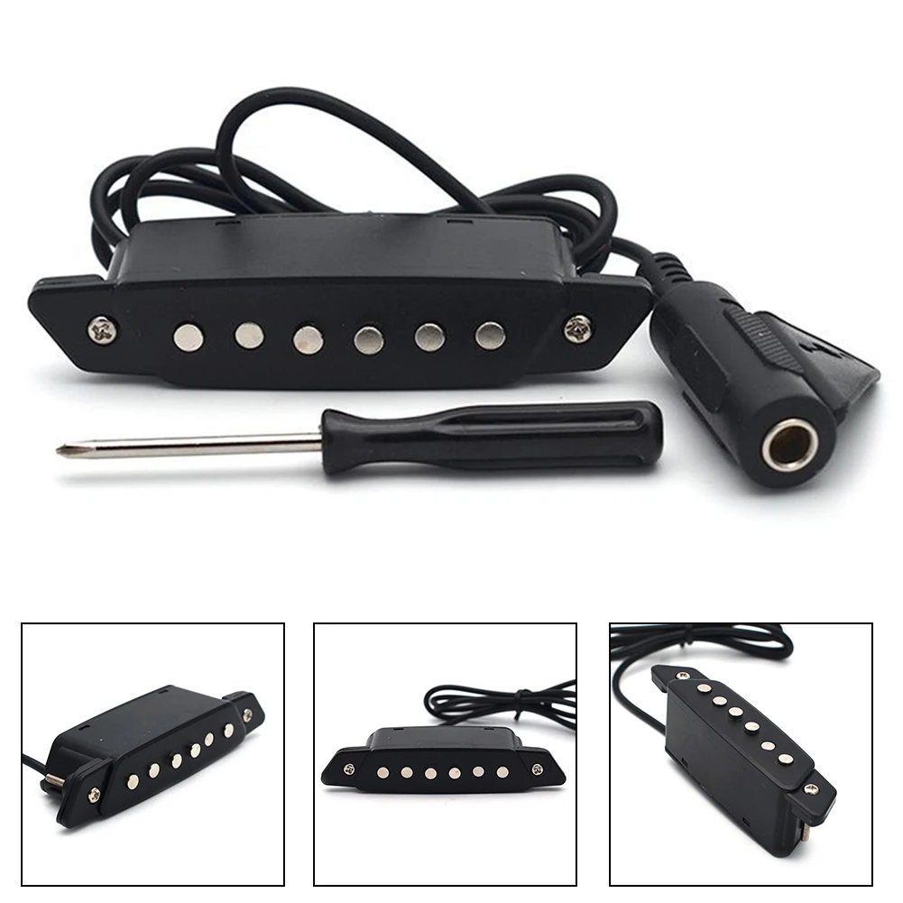 Universal Playing Magnetic Passive Pick Holder Tapping Portable Humbucker Transducer Easy Install Guitar Pickup 10cm Sound Hole 
Universal Playing Magnetic Passive Pick Holder Tapping Portable Humbucker Transducer Easy Install Guitar Pickup 10cm Sound Hole