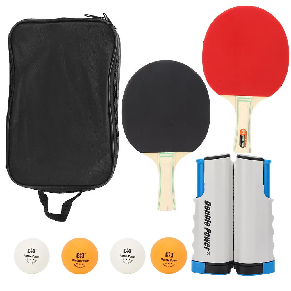 Table Tennis Paddles Shakehand Penhold Ping Pong Set Retractable Net 4 Ball 2 Rackets Sports Equipment
Table Tennis Paddles Shakehand Penhold Ping Pong Set Retractable Net 4 Ball 2 Rackets Sports Equipment