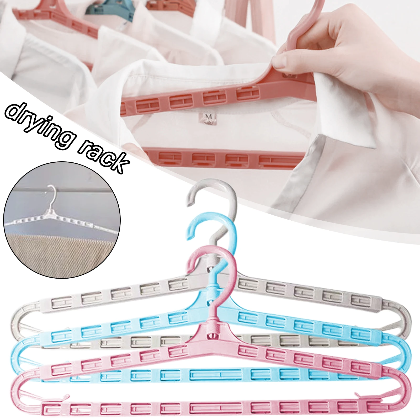 Non-marking Retractable Hanger Multi-port Clothes Drying Multi-functional Rack for Bath Towel Shirts Non-Slip Hangers 10PCS B99
Non-marking Retractable Hanger Multi-port Clothes Drying Multi-functional Rack for Bath Towel Shirts Non-Slip Hangers 10PCS B99