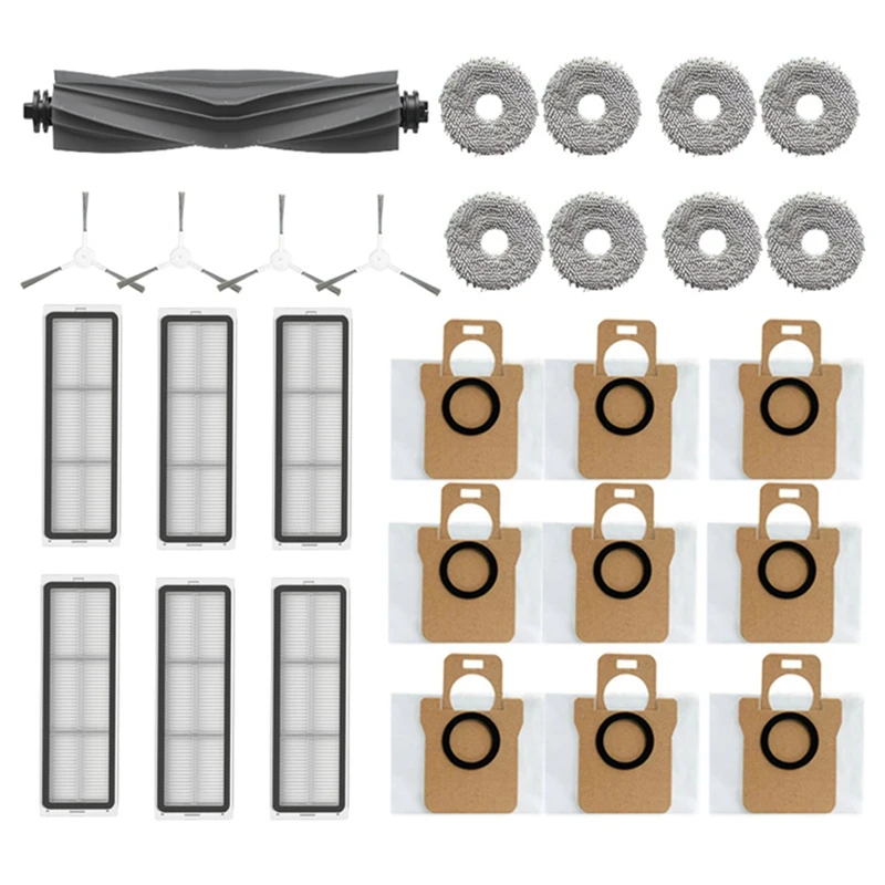 For Dreame Bot L10S Pro L10S Ultra Robot Vacuum Cleaner Replacement Accessories Rubber / Side Brush, Filter, Mop Rag, Dust Bags
For Dreame Bot L10S Pro L10S Ultra Robot Vacuum Cleaner Replacement Accessories Rubber / Side Brush, Filter, Mop Rag, Dust Bags