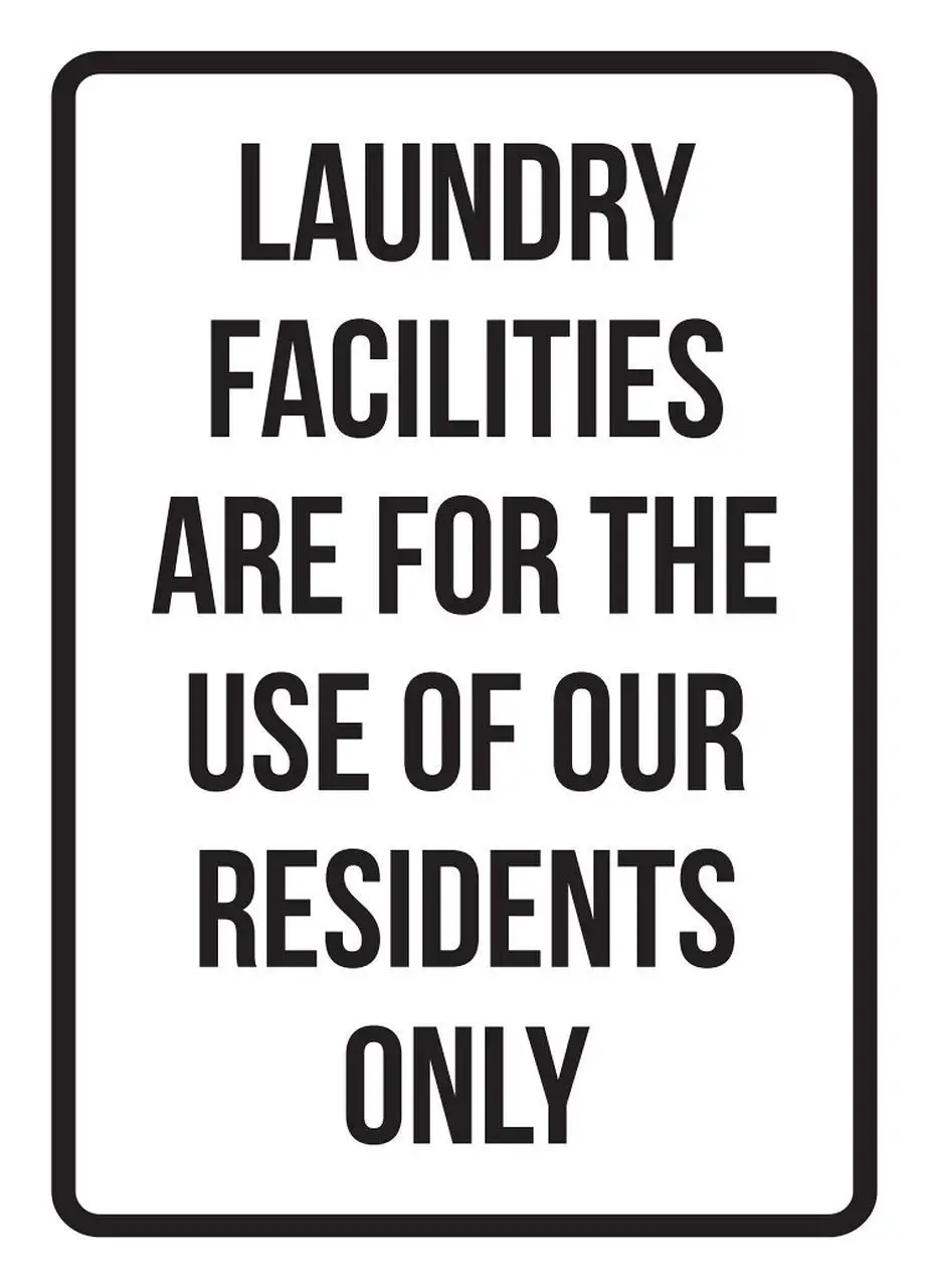 Retro Vintage Bar Metal Sign 12 x 8 Inches Laundry Facilities are for The Use of Our Residents Only No Parking (Black) Parking l
Retro Vintage Bar Metal Sign 12 x 8 Inches Laundry Facilities are for The Use of Our Residents Only No Parking (Black) Parking l