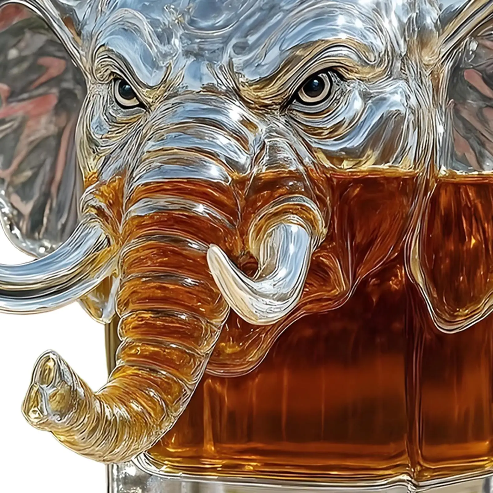 Стеклянный графин-слон Animal Whiskey Bottle 
Стеклянный графин-слон Animal Whiskey Bottle