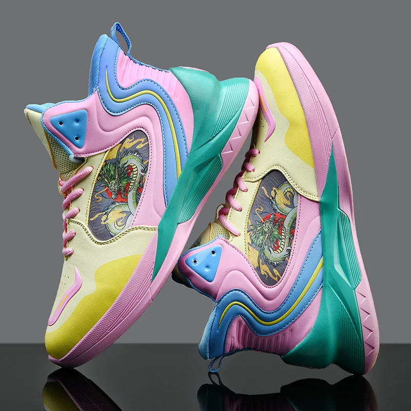 New High-top Basketball Shoes Men's Wear-resistant Air Cushion Shoes Men's Outdoor Sports Shoes Breathable Sports Shoes Unisex
New High-top Basketball Shoes Men's Wear-resistant Air Cushion Shoes Men's Outdoor Sports Shoes Breathable Sports Shoes Unisex