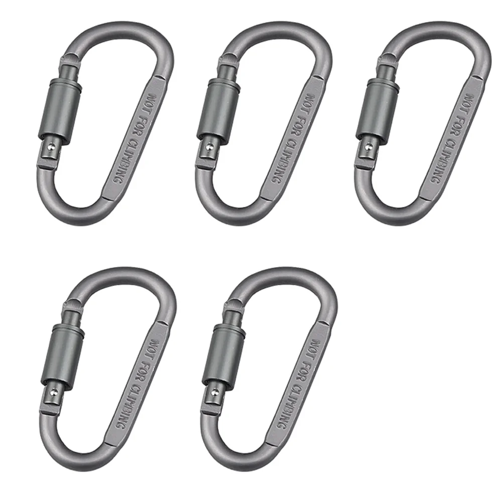 5pcs Professional D-Shaped Carabiner Heavy Duty D-ring Lightweight Aluminum Screw Locking Carabiners
5pcs Professional D-Shaped Carabiner Heavy Duty D-ring Lightweight Aluminum Screw Locking Carabiners