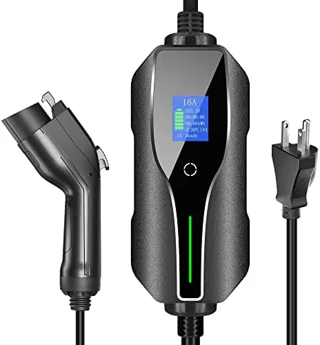 2 EV Charger 32Amp 240V, Home Vehicle Charger with SAE J1772 NEMA 14-50 Plug, Current Adjustable Range 10Amp-32Amp, 16 Ft Cable
2 EV Charger 32Amp 240V, Home Vehicle Charger with SAE J1772 NEMA 14-50 Plug, Current Adjustable Range 10Amp-32Amp, 16 Ft Cable