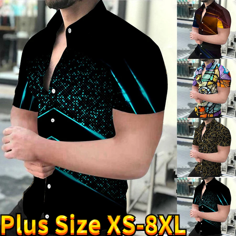 Breathable Men's Hawaiian Shirt Loose Top 3d Printed Shirt Men's Fashion Lapel Top Summer Short-sleeved Men's T-shirt XS-8XL
Breathable Men's Hawaiian Shirt Loose Top 3d Printed Shirt Men's Fashion Lapel Top Summer Short-sleeved Men's T-shirt XS-8XL