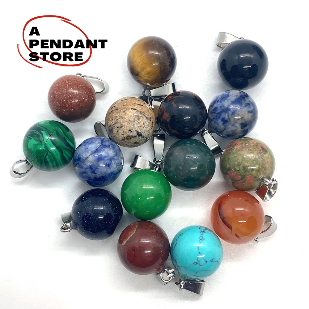Natural Stone Boutique Fashion Small Pendant Round Ball Charm Agate Ladies Crystal DIY Necklace Earrings Bracelet Accessories
Natural Stone Boutique Fashion Small Pendant Round Ball Charm Agate Ladies Crystal DIY Necklace Earrings Bracelet Accessories