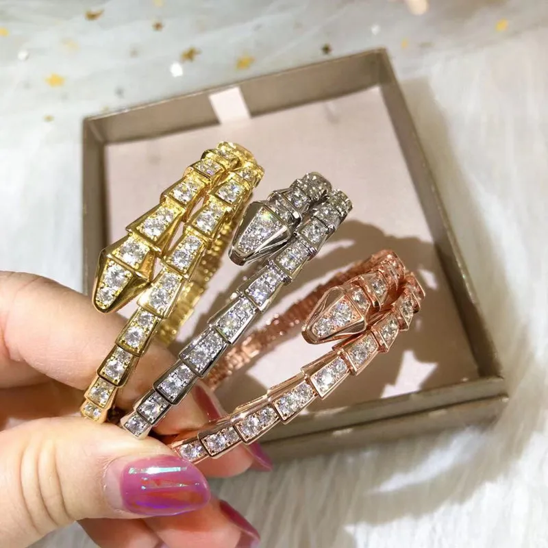 Classic 925 Sterling Silver Diamond Snake Bone Bracelet Ladies Fashion Luxury Brand Bracelet
Classic 925 Sterling Silver Diamond Snake Bone Bracelet Ladies Fashion Luxury Brand Bracelet