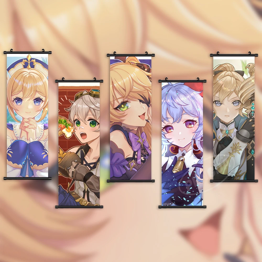 Print Noelle Poster Paimon Wall Genshin Impact Art Klee Pictures Painting Bennett Canvas Yan Fei Hanging Scrolls Home Decoration
Print Noelle Poster Paimon Wall Genshin Impact Art Klee Pictures Painting Bennett Canvas Yan Fei Hanging Scrolls Home Decoration