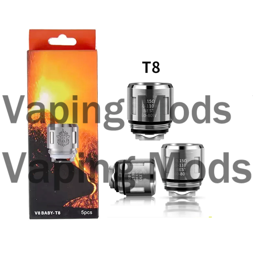5pcs TFV8 Baby Coils V8 Baby T8 0.15ohm Vape cores For TFV8 Big Baby/Baby Atomizer Tanks Vaporizer Electronic Cigarettes Cores
5pcs TFV8 Baby Coils V8 Baby T8 0.15ohm Vape cores For TFV8 Big Baby/Baby Atomizer Tanks Vaporizer Electronic Cigarettes Cores
