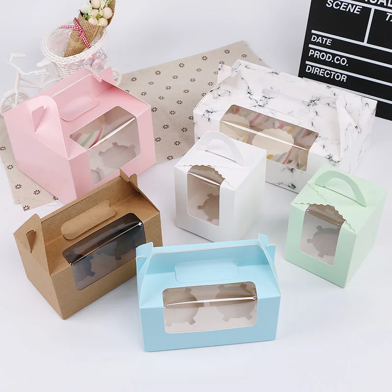 2/4/6 Grain Paper Cup Cake Box Transparent Window Muffin Box White Cardboard Portable Baking Packaging Box Creative Gift Box
2/4/6 Grain Paper Cup Cake Box Transparent Window Muffin Box White Cardboard Portable Baking Packaging Box Creative Gift Box