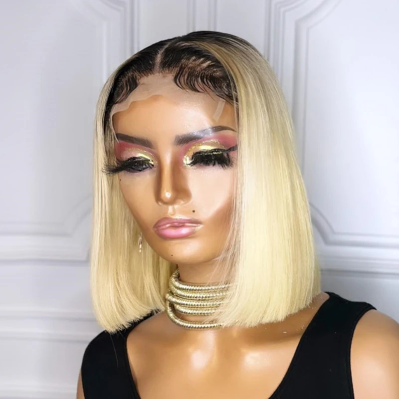Soft Blunt Bob Ombre Ash Blonde 4X4 Silk Base Full Lace Front Wig For Black Women Babyhair Glueless Straight Preplucked Wig
Soft Blunt Bob Ombre Ash Blonde 4X4 Silk Base Full Lace Front Wig For Black Women Babyhair Glueless Straight Preplucked Wig
