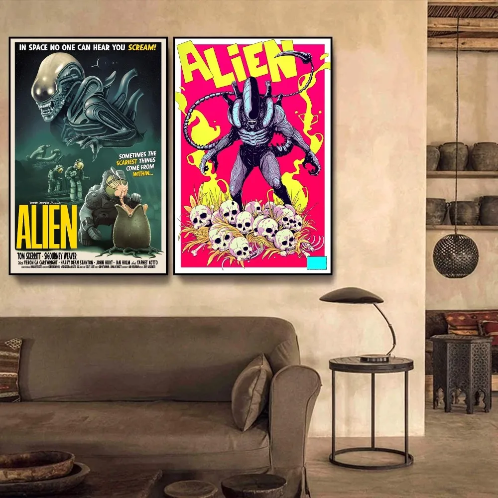 Classic Horror Film Alien Poster Self-adhesive Art Poster Retro Kraft Paper Sticker DIY Cafe Vintage Decorative Painting
Classic Horror Film Alien Poster Self-adhesive Art Poster Retro Kraft Paper Sticker DIY Cafe Vintage Decorative Painting