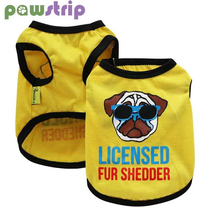 Funny Dog Printed Vest Breathable Summer Dog Clothes for Small Dogs Cool Thin T-shirt Chihuahua Pug Puppy Costume Pet Clothing
Funny Dog Printed Vest Breathable Summer Dog Clothes for Small Dogs Cool Thin T-shirt Chihuahua Pug Puppy Costume Pet Clothing