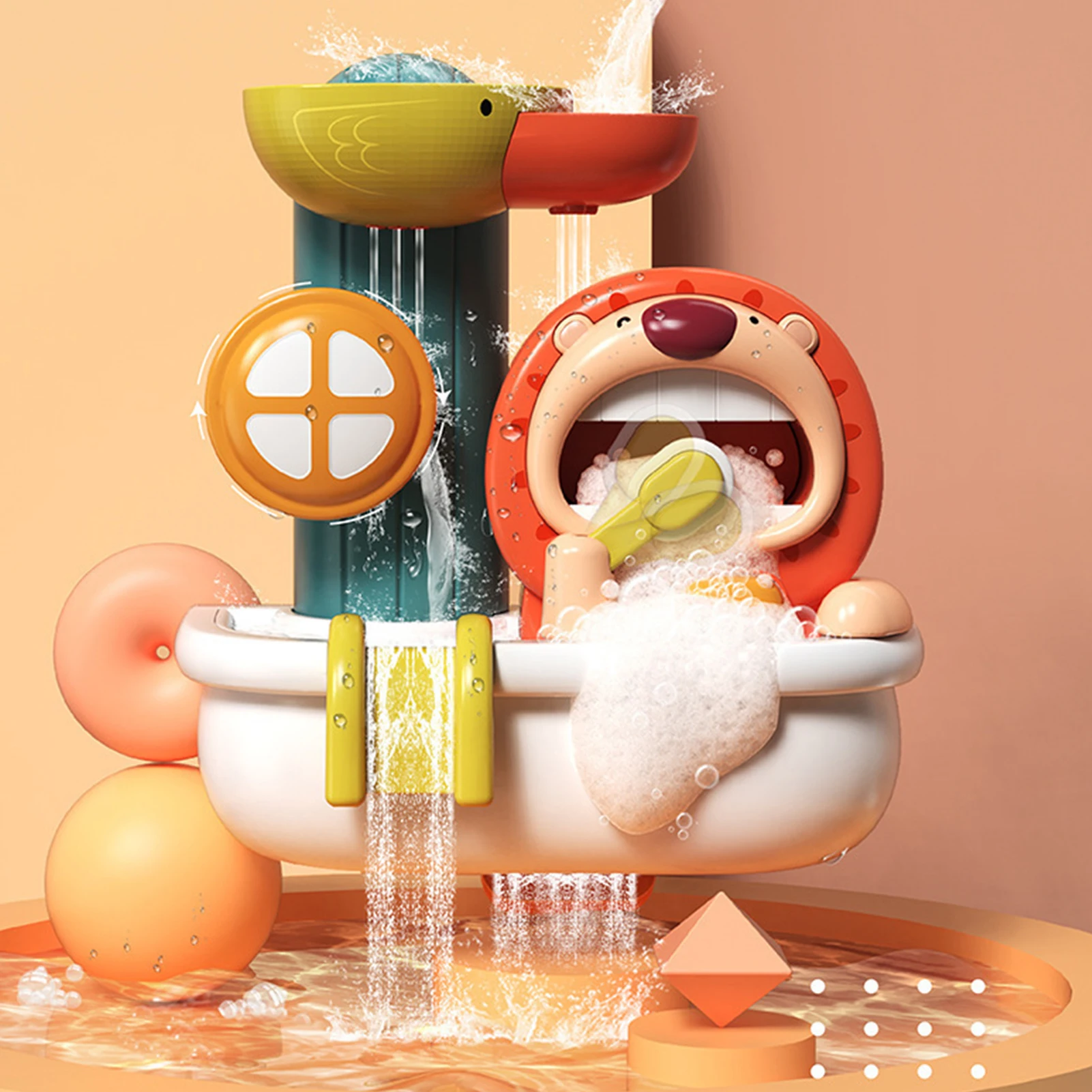Baby Bath Toys Bath Toy for Toddlers Preschool Baby Bathtub Water Toys | Lion Shower Spin Bath Wall Toy with Suction Cup for Kid
Baby Bath Toys Bath Toy for Toddlers Preschool Baby Bathtub Water Toys | Lion Shower Spin Bath Wall Toy with Suction Cup for Kid