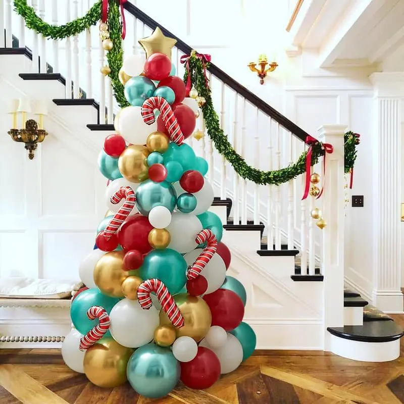 Christmas Decoration 2024 Latex Balloon Set Christmas Tree Metallic Color Red Green Xmas Theme Balloons Decor For New Year Party
Christmas Decoration 2024 Latex Balloon Set Christmas Tree Metallic Color Red Green Xmas Theme Balloons Decor For New Year Party