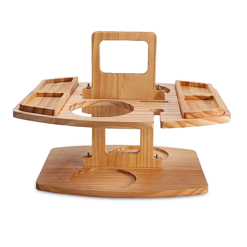 Outdoor Picnic Wine Table 2-tier Foldable Shelf Wooden Detachable Dining Desk Garden Food Tray for Camping Beach Party
Outdoor Picnic Wine Table 2-tier Foldable Shelf Wooden Detachable Dining Desk Garden Food Tray for Camping Beach Party