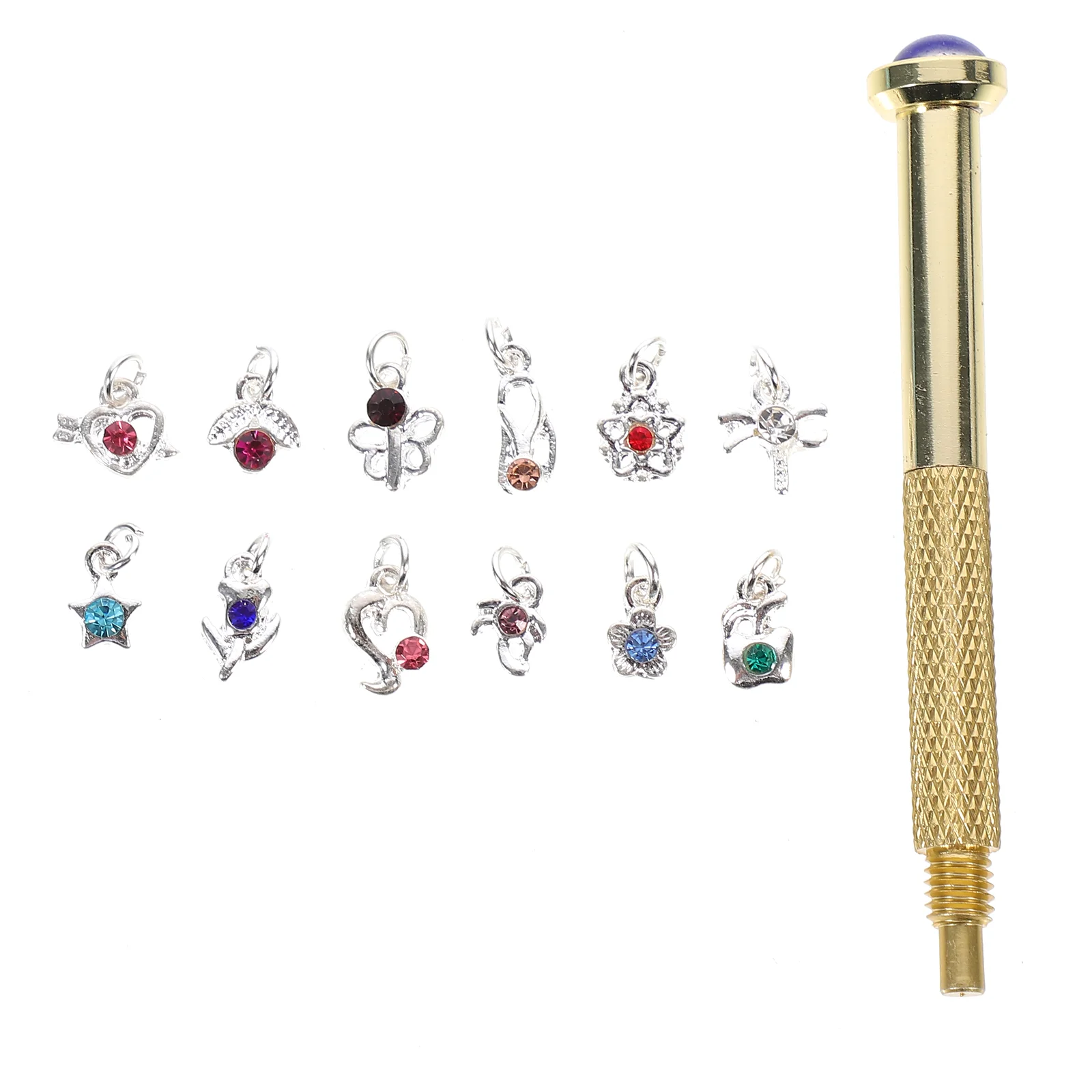 1 Set Nail Art Piercing Tool Pendant Kit Nail Piercing Pendant Set Home Manicure Store Salon
1 Set Nail Art Piercing Tool Pendant Kit Nail Piercing Pendant Set Home Manicure Store Salon
