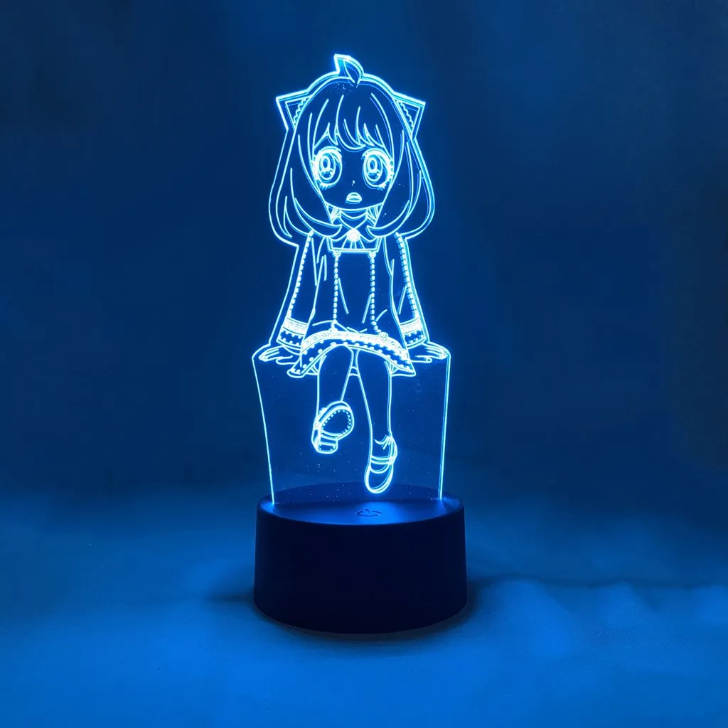 Anime 3D Night Lights SPY X FAMILY Anya Forger Night Lamp Toy Lighting Illuminator Lampara Visual Doll Table LED Collector Gift 
Anime 3D Night Lights SPY X FAMILY Anya Forger Night Lamp Toy Lighting Illuminator Lampara Visual Doll Table LED Collector Gift
