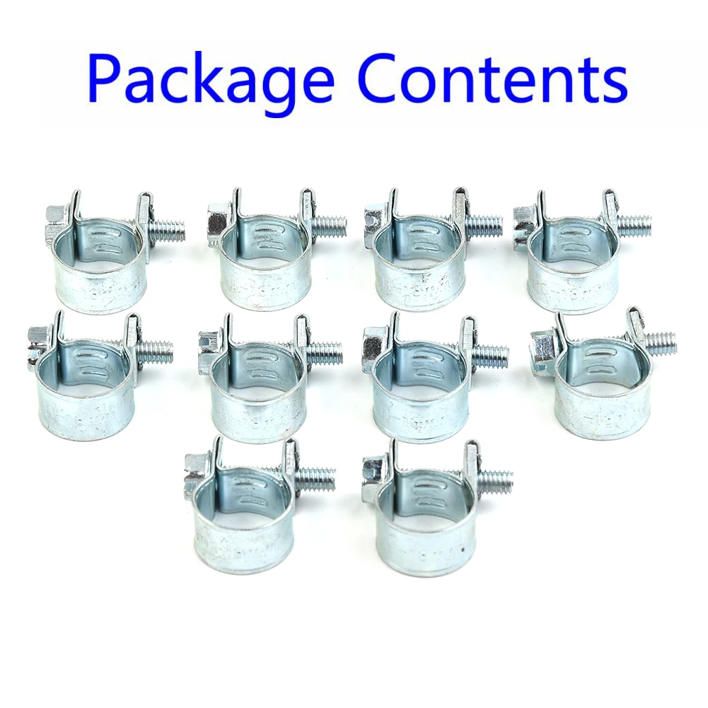 10pcs Mini Hose Clips Nut And Bolt Fuel Line Clamps Petrol Pipe Diesel Air Small Clamp For Small Diameter Structures Adjustment
10pcs Mini Hose Clips Nut And Bolt Fuel Line Clamps Petrol Pipe Diesel Air Small Clamp For Small Diameter Structures Adjustment