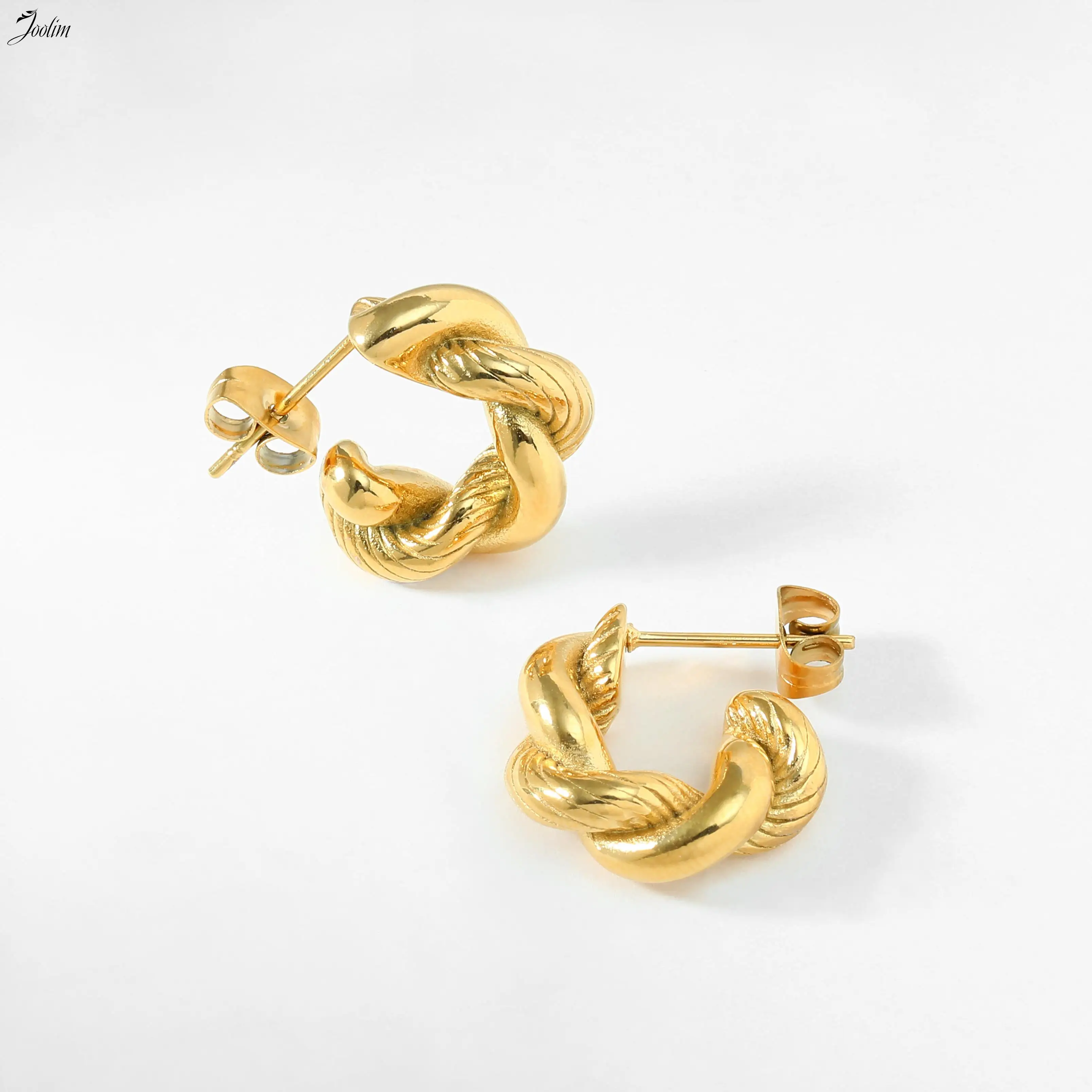 Joolim High End PVD Plated Dainty Chunky Rope Twist Hoop Earring Trend For Women Waterproof Stainless Steel Jewelry Wholesale
Joolim High End PVD Plated Dainty Chunky Rope Twist Hoop Earring Trend For Women Waterproof Stainless Steel Jewelry Wholesale