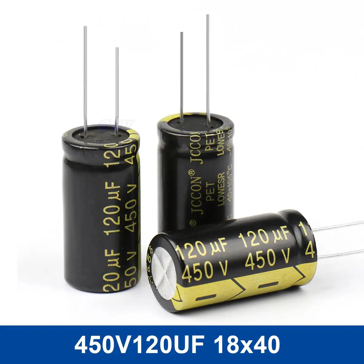 10Pcs JCCON Aluminum Electrolytic Capacitor 450V120UF 18x40 High Frequency Low ESR Low Resistance Capacitors
10Pcs JCCON Aluminum Electrolytic Capacitor 450V120UF 18x40 High Frequency Low ESR Low Resistance Capacitors