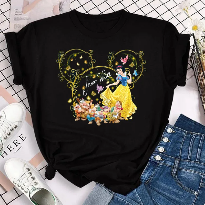 Women's T Shirt Mulan Princess Printed Flower Mickey Head Casual Fashion Top O-neck Top Oversized T-shirt Women New Short Sleeve
Women's T Shirt Mulan Princess Printed Flower Mickey Head Casual Fashion Top O-neck Top Oversized T-shirt Women New Short Sleeve
