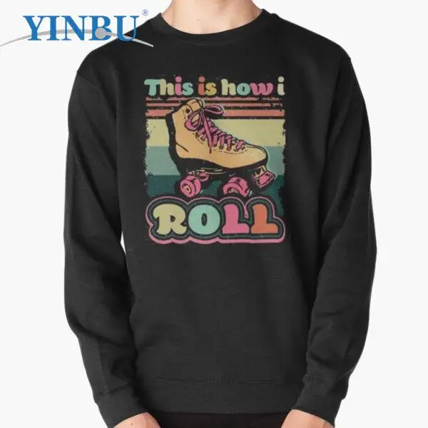 Как я ролл, пуловер роликовых коньков, новые толстовки с капюшоном, модная одежда для мужчин, уличная одежда 
Как я ролл, пуловер роликовых коньков, новые толстовки с капюшоном, модная одежда для мужчин, уличная одежда