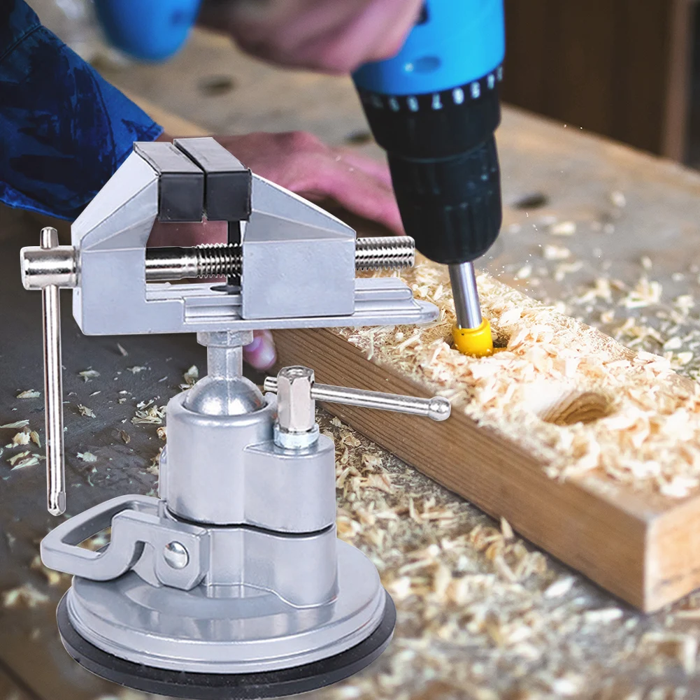 Vacuum Base Bench Table Top Vise with Suction Cup Base Aluminum Alloy 360 Degree Rotation Head Woodworking Benches Vise
Vacuum Base Bench Table Top Vise with Suction Cup Base Aluminum Alloy 360 Degree Rotation Head Woodworking Benches Vise